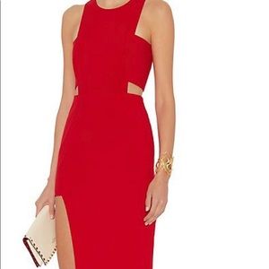 Mason Bandeau Red Cutout Dress